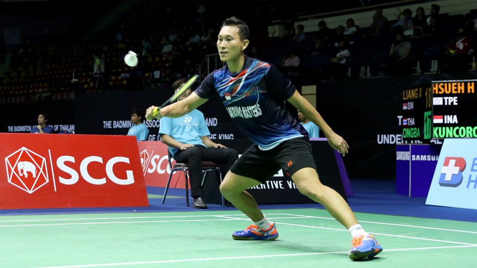 Tunggal putra Indonesia di Thailand Open 2016, Sony Dwi Kuncoro. Copyright: © PBSI